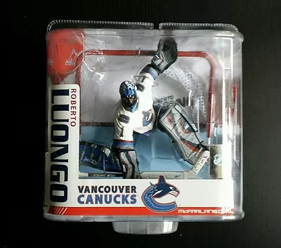 McFarlane NHL Series 15 ROBERTO LUONGO Vancouver Canucks Figure W/ Net • $19.99