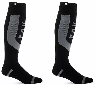 New 2024 Fox Racing Adult Black NITRO Thick Socks For MX & Off-Road Riding • $26.95