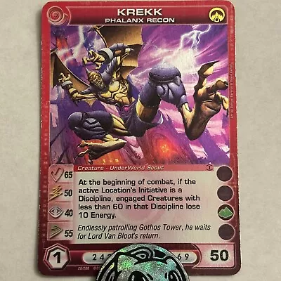 Chaotic Card Krekk Phalanx Recon AU Rare - 2MAX (E W) - PLAYED SEE PICS • $4.18