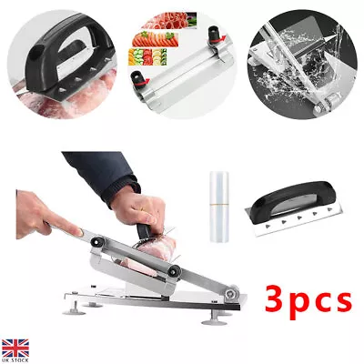 Manual Sheet Slice Tool Meat Slicer Cleaver Frozen Beef Mutton Roll Food Cutter • £20.68