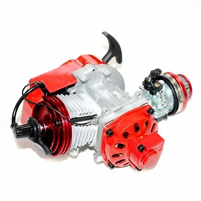 Performance Racing Red 49cc 2 Stroke Engine Motor Mini Pocket Quad Dirt Bike ATV • $167.57