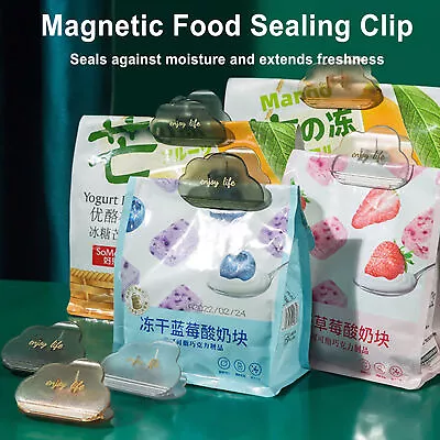  Magnetic Chip Clips Multipurpose Food Sealer Refrigerator Magnets  • $9.45