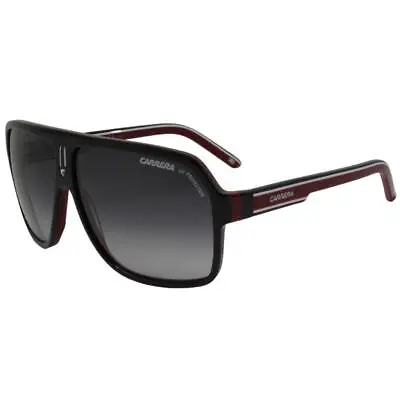 $84.99 • Buy Carrera 27 XAV 9O Black Red Frame Grey Lens Mens Racing Retro Sunglasses