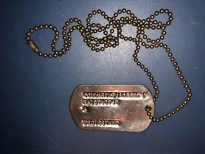 Vietnam War US Army DOG TAG ID With Chain • $15