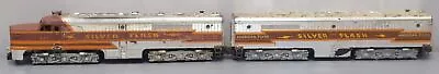 American Flyer 477 & 478 Vintage S Silver Flash PAB Diesel Locomotive Set • $174.99