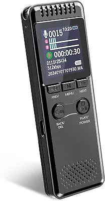 128GB Digital Voice Recorder With 8000 Hours Recording Capacity 80Hrs Battery T • $55.99