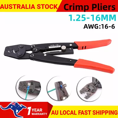 .25-6mm² Wire Crimper Cable Plier Terminal Anderson Plug Lug Crimping Tool Coz • $20.99