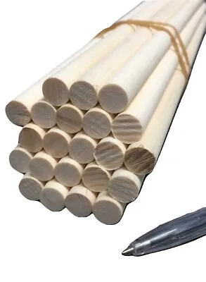 Trustleaf 12mm X 300mm Birch Hardwood Wooden Craft Sticks / Quality Dowel • £8.40