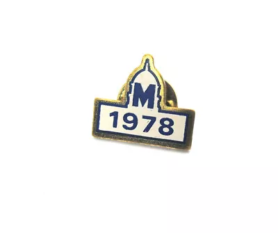 VINTAGE Machinists Union MNPL Capitol Club M 1978 Tie Tack Hat Lapel Pin • $5.95