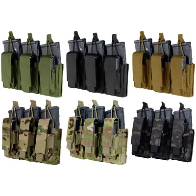 Condor Triple Kangaroo Airsoft Rifle And Pistol Magazine MOLLE Pouch 191233 • $36.95