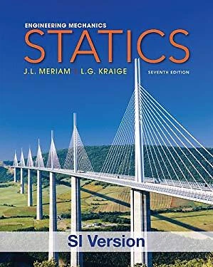 £4.36 • Buy Engineering Mechanics Statics Paperback J. L., Kraige, L. G. Meri