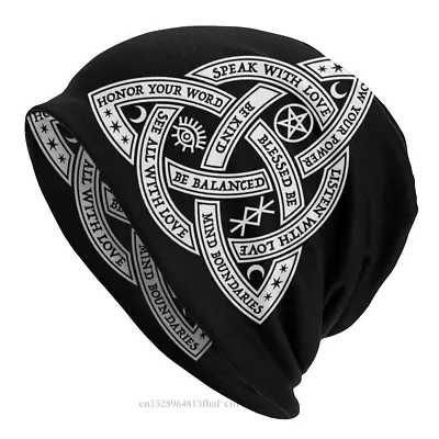 £15.36 • Buy Good Witch Celtic Knot Bonnet Outdoor Thin Hats Gothic Skullies Beanies Ski Caps