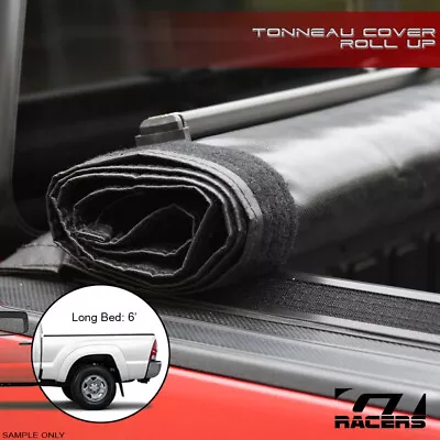 For 2016-2023 Toyota Tacoma 6' Bed Lo Pro Roll Up Lock Tonneau Cover W/Velcro V2 • $170