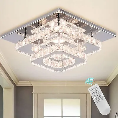Modern Crystal Chandelier Ceiling Light Flush Mount LED Chandelie For Kitchen • $59.99