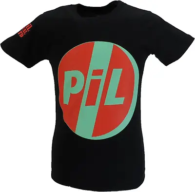 Mens Black Official PIL Public Image Limited Multi Logo T Shirt • £18.99