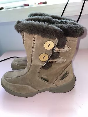 $34.99 • Buy Hi-Tec Women's Thermo-Dri V-Lite Snow Winter Boots Light Brown Suede Size 7