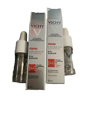 VICHY Liftactiv Supreme H.A Serum 1.5% Pure Hyaluronic Acid 10ml/0.33oz LOT OF 2 • $15.99