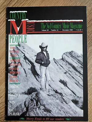 Country Music People Magazine December 1989 Dwight Yoakam Garth Brooks Black • £6.50