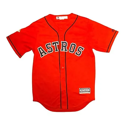 Mens MAJESTIC Houston Astros Baseball Jersey - 2017 World Series Size UK M/US S • £35