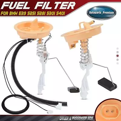 2pcs Left & Right Fuel Filter W/ Sending Unit & Seal For BMW E39 525i 528i 530i • $164.99