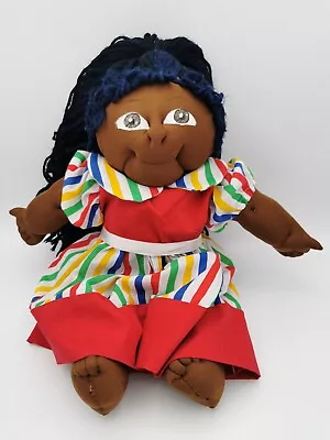 Cabbage Patch Style Rag Doll Soft Cloth Face Black African Handmade Beautiful  • £29.99