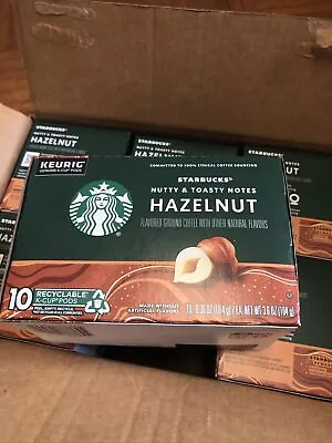 Lot Of 6 - Starbucks Hazelnut Flavored K-Cup Coffee Pods For Keurig 10 Count • $38