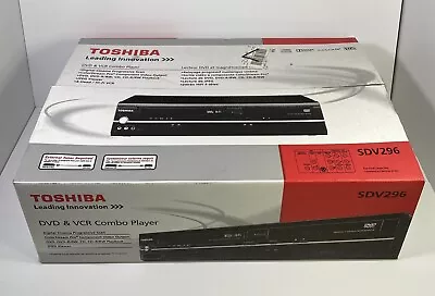 Toshiba SDV296 DVD/VCR Combination Player Remote AV Cables Sealed & New VHS • $346.08