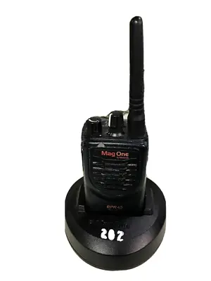 Motorola Mag One BPR40 UHF Two Way Radio W/ Power Adapter Aah84rcs8aa1an • $55