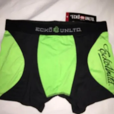 Nwt Ecko Unltd Black Lime Green Men Boxer Brief Size Medium With Logo • $16.99