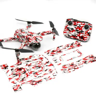 $42.50 • Buy Red Camo Drone Skin Wrap Stickers Decal For DJI Mavic Air 2