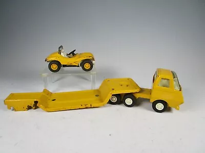 Vtg Tonka Metal Mini Flat Bed Truck & Yellow Dune Buggy  Set 1970s Please READ • $12