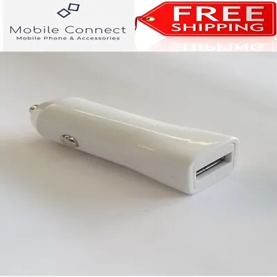 In-Car Bullet 1.0Amp 5.0V Compact Travel USB Charger Adapter For All Mobiles • £2.99