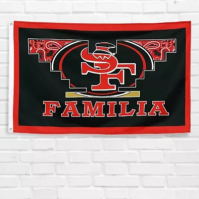 San Francisco 49ers Familia Flag 3x5 Ft Banner Football NFL Super Bowl Champions • $13.99