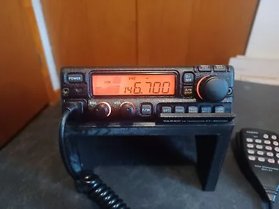 Yaesu FT-2500M Ham Radio VHF FM Transceiver  Microphone DC Cable Great Cond. • $65
