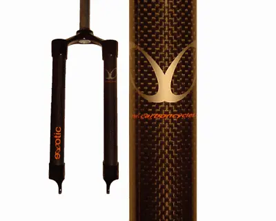 EXotic Carbon Rigid Bike Fork For 24 Inch Wheel Sleek Disc Brake Specific 24in • $159.29