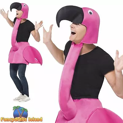 £28.29 • Buy Smiffys Flamingo Pink Zoo Bird Tropical Adults Fancy Dress Costume