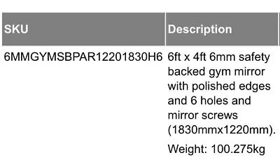 £100 • Buy Made 2 Measure Gym Mirrors - 2 Available