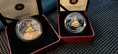 $80.93 • Buy 2013 Canada Tiger Swallowtail Butterfly Set Of 20 Dollar And 50 Cent Coins