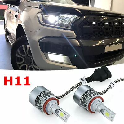 £16.79 • Buy For FORD RANGER 2016+ HIGH POWER CANBUS LED Low Dip Beam Headlight Bulbs Pair