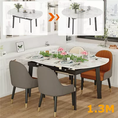 Premium Real Stone Extendable Dining Table Kitchen Table Anti-scratch Space Save • $809.95