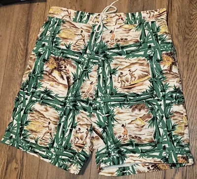 Vintage Polo Sport Ralph Lauren Men's Hawaiian Swim Board Shorts 36 • $19.99