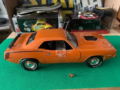Ertl - American Muscle - 1970 Plymouth 'cuda Hemi (orange) - 1/18 Diecast B472 • $49.99