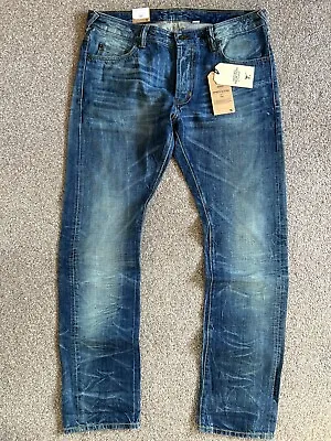 BNWT Natural Selection Smith Narrow 13oz Japanese Selvedge Mens Jeans | W34 L32 • £99.99