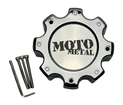 Moto Metal Chrome 8 Lug Wheel Center Cap W/Screws MO909B8165C • $27