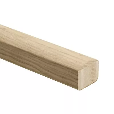 £166.56 • Buy Solid White Oak 4.2m Elements Handrail Un-Grooved For Glass Panel Clamps