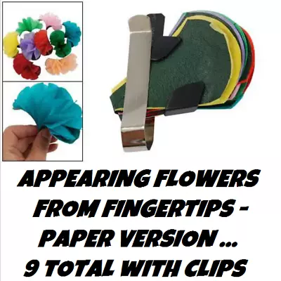 £7.05 • Buy Appearing Flowers From Fingertips Paper Easy Magic Trick Usa Seller