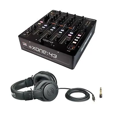 $999 • Buy Allen & Heath Xone:43 DJ Mixer Bundle With Audio-Technica ATH-M20x Headphones