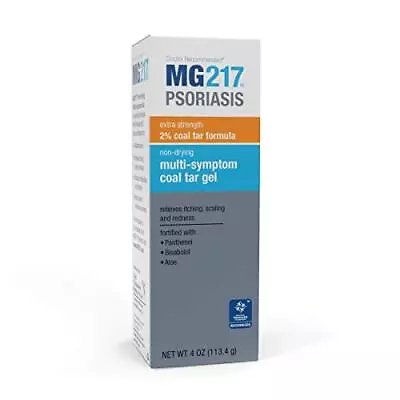 MG217 2% Coal Tar Psoriasis Gel Non-Drying Multi-Symptom Treatment - 4 Oz Tube • $21.25