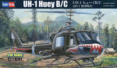 Hobby Boss 81807 1/18 Scale UH-1 HUEY B/C (PLASTIC MODEL) • $162.40