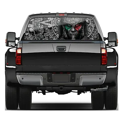 Maya Warrior Mexican Culture Pattern Truck Rear Window Perforated Decal Stickers • $49.99